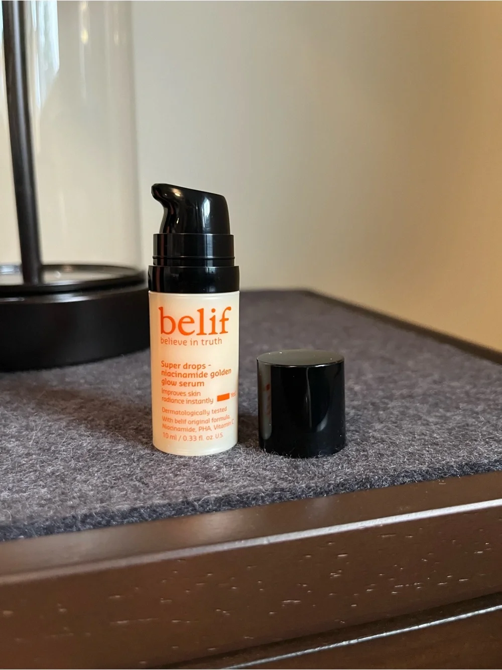 Belif Super Drops Niacinamide & Vitamin C Golden Glow Serum Mini Size 0.33 Fl Oz